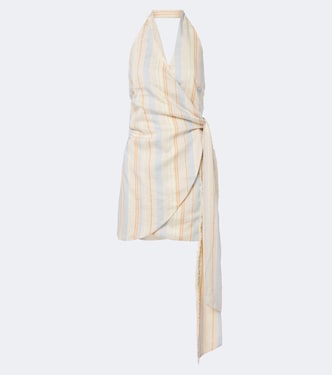 Robe portefeuille Pernille à rayures | SIR