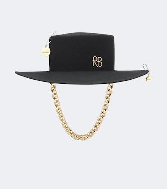 Chain-detail wool felt fedora | Ruslan Baginskiy