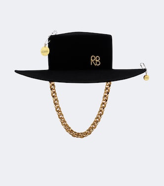 Chain-detail wool felt fedora | Ruslan Baginskiy