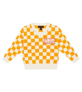 Pull en coton à carreaux | Mini Rodini