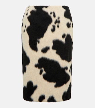 Cow-print pencil skirt | Tod's