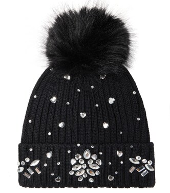 Embellished knit beanie | Monnalisa