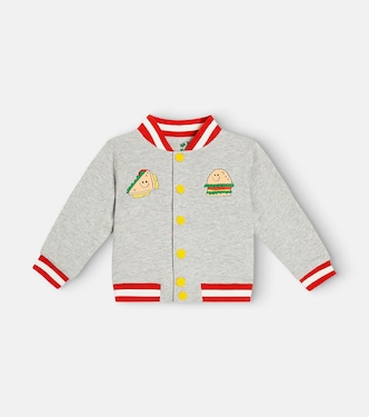 Printed cotton jersey cardigan | Stella McCartney Kids
