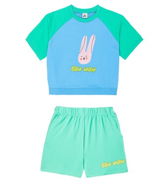 Rabbit cotton jersey sweatshirt and sweatpants set | Jellymallow