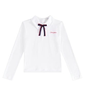 Embroidered cotton T-shirt | Dolce&Gabbana Kids