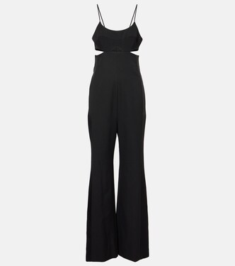 Cami cutout crêpe satin jumpsuit | Victoria Beckham
