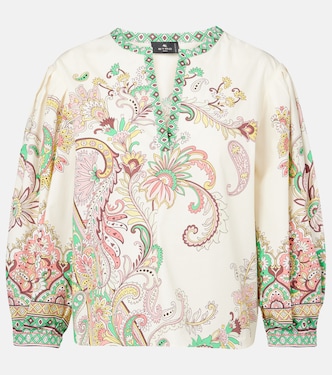 Printed cotton top | Etro