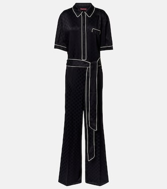 Hammered GG satin jumpsuit | Gucci