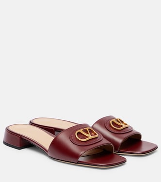 VLogo leather slides | Valentino Garavani