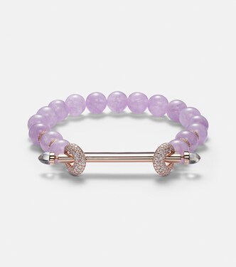 Bracelet Chakra en or rose 18 ct et pierres précieuses | Ananya
