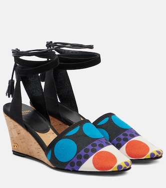 La Cruisette printed espadrille wedges | Valentino Garavani