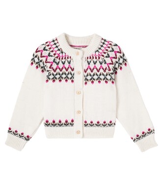 Wendy jacquard wool-blend cardigan | The New Society