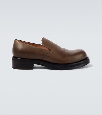 Leather slip-on shoes | The Row