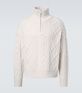 Jersey trenzado de lana y cachemir | Frame