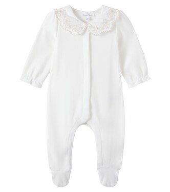 Baby embroidered cotton-blend onesie | Tartine et Chocolat