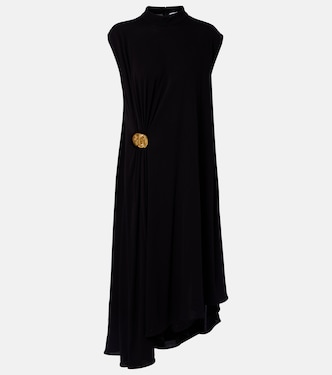 Asymmetric crêpe jersey cocktail dress | Bottega Veneta