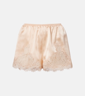 Iona lace-trimmed silk shorts | Dôen