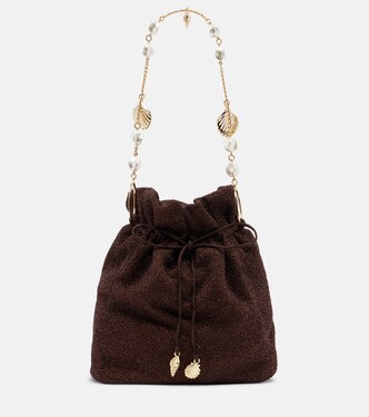 Bucket-Bag Lumière Small mit Kristallen | Oséree