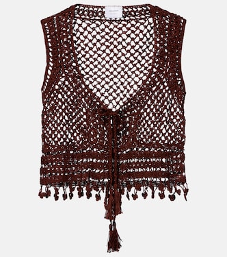 Marrakesh crochet cotton crop top | Anna Kosturova