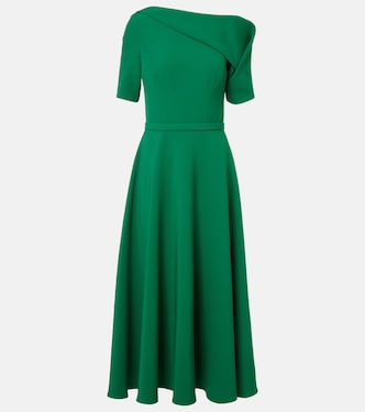 Stephanie draped crêpe cocktail dress | Safiyaa