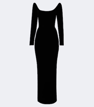 Velvet bustier gown | Mugler