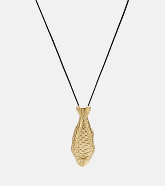 Catch Fish 24kt gold-plated pendant necklace | Ysso
