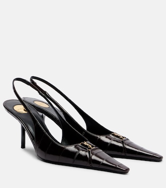Babylone eel leather slingback pumps | Saint Laurent