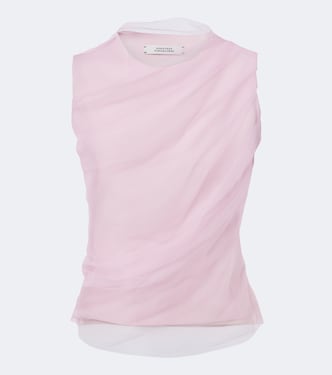 Top aus drapiertem Jersey und Tüll | Dorothee Schumacher