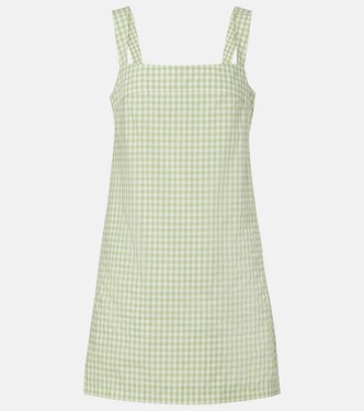 Sloan gingham cotton-blend minidress | Simkhai