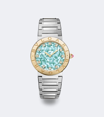 Verzierte Uhr Bvlgari Bvlgari aus 18kt Gelbgold und Edelstahl | Bvlgari