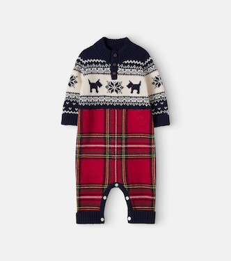 Baby intarsia cotton and wool onesie | Polo Ralph Lauren Kids