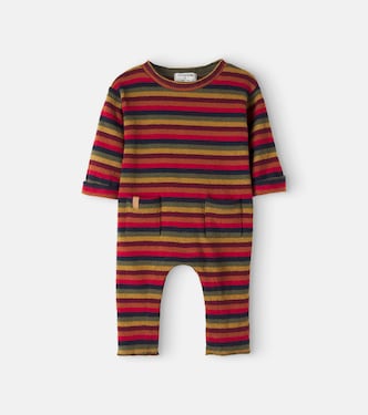 Baby Brampton striped cotton-blend onesie | 1 + in the Family