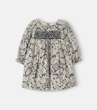 Jailys floral smocked cotton dress | Bonpoint