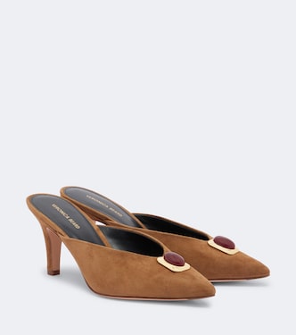 Rochelle embellished suede mules | Veronica Beard