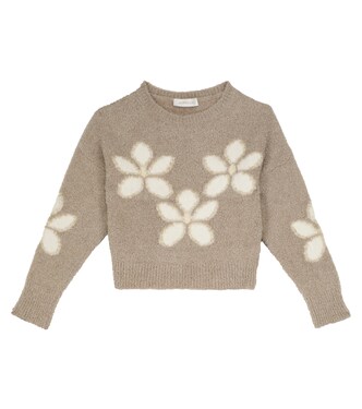 Floral lamé sweater | Monnalisa