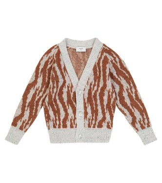 Jacquard wool and cotton-blend cardigan | Paade Mode