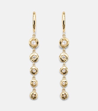 Boucles d’oreilles Charmed Micro Gabby en or 18 ct et diamants | Octavia Elizabeth