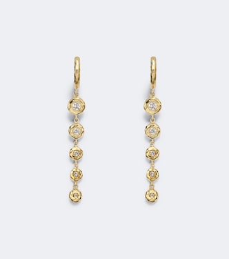 Charmed Micro Gabby 18kt gold earrings with diamonds | Octavia Elizabeth