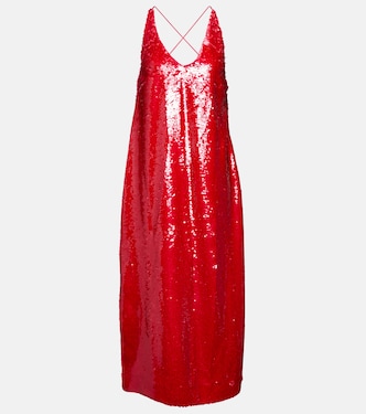 Robe midi à sequins | Ganni