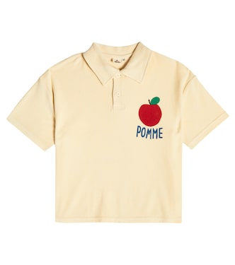Printed terry polo shirt | Jellymallow