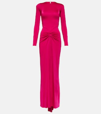 Gathered jersey maxi dress | Victoria Beckham