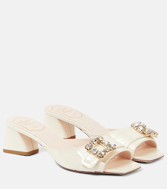 Verzierte Pantoletten BikiViv aus Lackleder | Roger Vivier