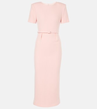 Robe midi en crêpe de laine | Roland Mouret