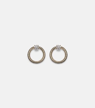 Boucles d'oreilles Prince en or 14 ct et diamants | Stone and Strand