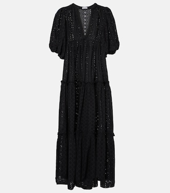 Tiered cotton midi dress | Poupette St Barth