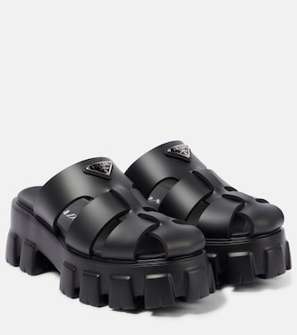 Monolith platform fisherman sandals | Prada