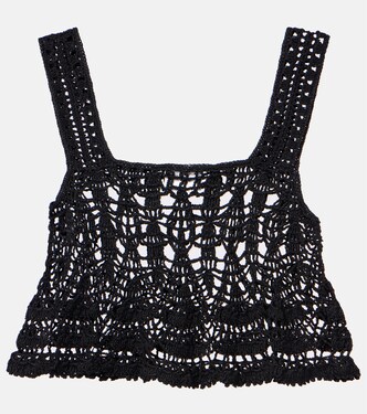 Cotillion crochet cotton crop top | Anna Kosturova