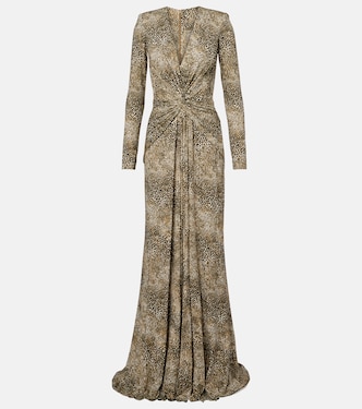 Animalier printed jersey gown | Elie Saab