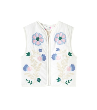 Andresi floral cotton voile vest | Louise Misha