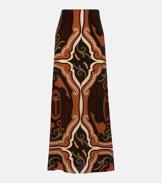 Printed silk maxi skirt | Johanna Ortiz